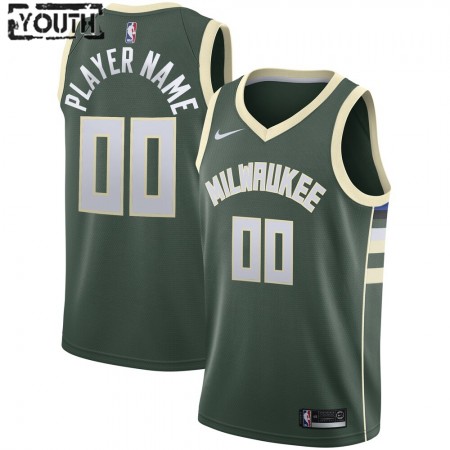 Maglia Milwaukee Bucks Personalizzate 2020-21 Nike Icon Edition Swingman - Bambino